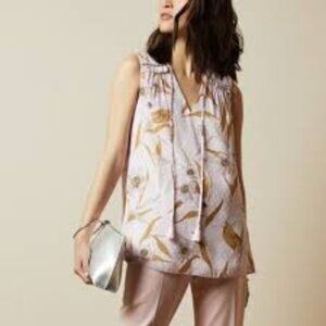 Ted Baker London Floral Jiylena Blouse With Tassels TB  0 US Small